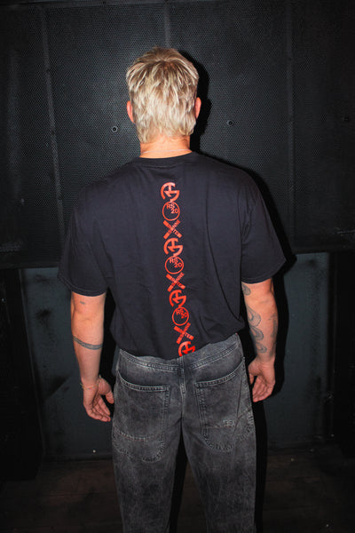 RS 20 YEARS LOGO T BLACK / RED
