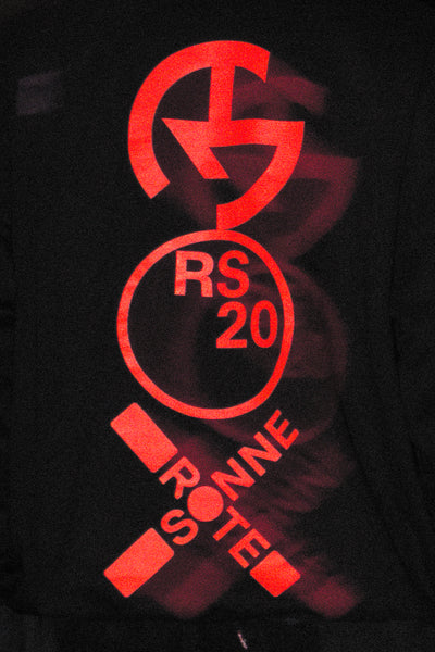 RS 20 YEARS LOGO HOODIE BLACK / RED