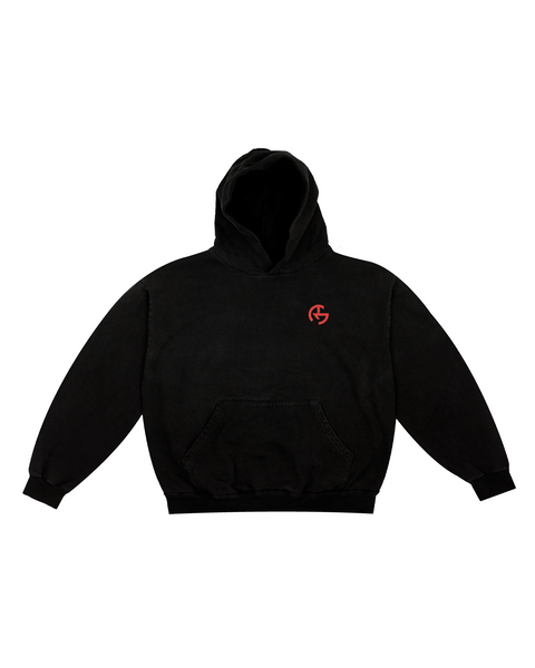 RS 20 YEARS LOGO HOODIE BLACK / RED