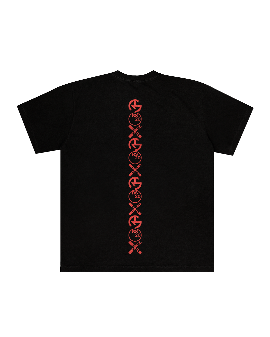 RS 20 YEARS LOGO T BLACK / RED